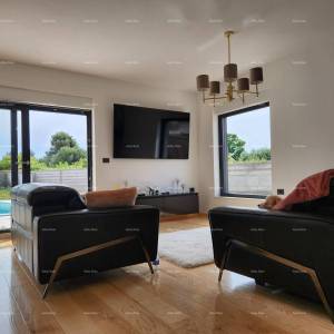 Istra, Ližnjan, 1 km do centra Medulina, nova moderna kuća sa bazenom za odmor.