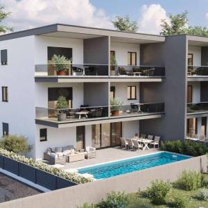 ISTRA, NOVIGRAD - Dvosobni stan na prvom katu u novogradnji