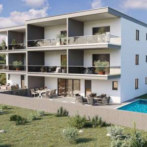 ISTRA, NOVIGRAD - Novogradnja, apartman u prizemlju s bazenom