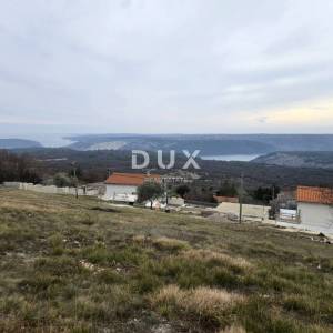 ISTRA, RABAC - Zemljište s pogledom na more i građevinskom dozvolom