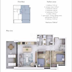 ISTRA, ROVINJ - Kvalitetan stan na 1. katu! 