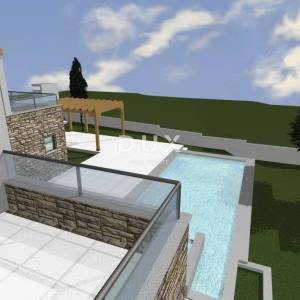 ISTRA, VIŠNJAN - Građevinsko zemljište s dozvolom te pogledom na more