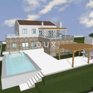 ISTRA, VIŠNJAN - Građevinsko zemljište s dozvolom te pogledom na more