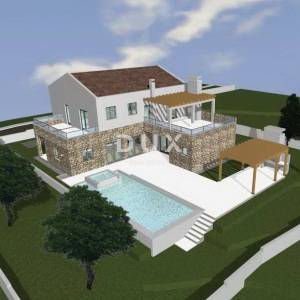 ISTRA, VIŠNJAN - Građevinsko zemljište s dozvolom te pogledom na more