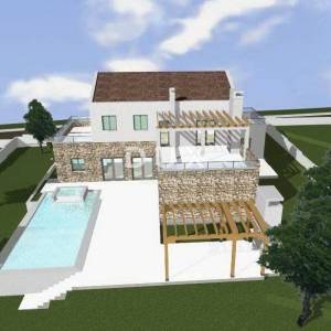 ISTRA, VIŠNJAN - Građevinsko zemljište s dozvolom te pogledom na more