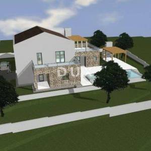 ISTRA, VIŠNJAN - Građevinsko zemljište s dozvolom te pogledom na more