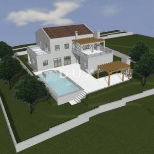 ISTRA, VIŠNJAN - Građevinsko zemljište s dozvolom te pogledom na more