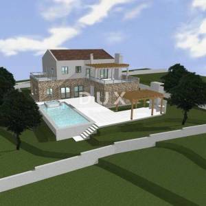 ISTRA, VIŠNJAN - Građevinsko zemljište s dozvolom te pogledom na more