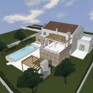 ISTRA, VIŠNJAN - Građevinsko zemljište s dozvolom te pogledom na more