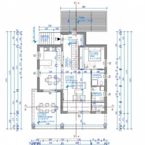 Krk, okolica, zemljište s projektom za vilu s bazenom! 