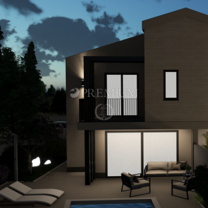 Malinska, kuća s bazenom na rubu građevinske zone!