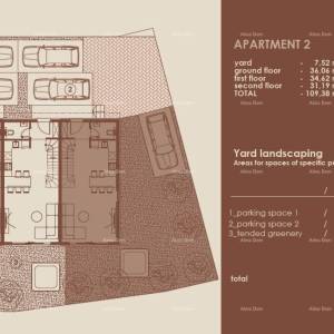 Medulin, Moderni troetažni apartman s pogledom na more, tri zasebna apartmana.A2
