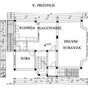 Najam,Lašćina samostojeća kuća, s deset soba,  površine  cca 400 m2