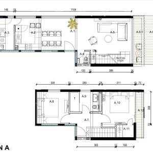 Novi, moderni, stambeni kompleks, Rovinj! Dvoetažni stan s parkirnim i garažnim mjestom! B4/A