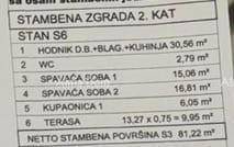 Novigrad – Novogradnja, stan 81.22m² s terasom od 13 m².