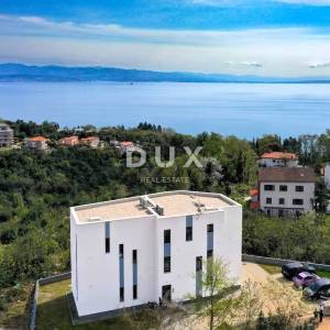 OPATIJA, OPRIĆ - stan u novogradnji s vrtom i pogledom na more