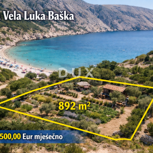 OTOK KRK, BAŠKA - Poljoprivredno zemljište za najam