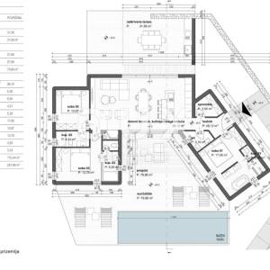 OTOK KRK, LINARDIĆI - Luksuzna moderna prizemnica s bazenom i pogledom na more