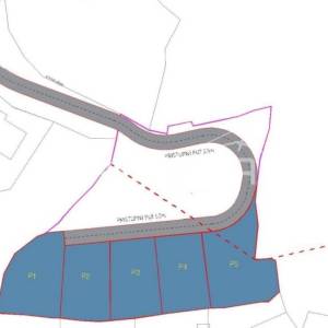 Parcela 526 m2 na povišenoj lokaciji u Kaštelima s pogledom na more