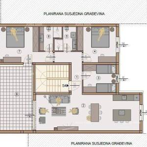 Penthouse, stan 130m2,  Garaža + PM, u novom stambenom kompleksu, Valdebek, Pula! Zg3 S4