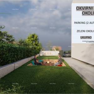 POREČ - Moderna dvojna kuća s dvorištem (Kuća A)