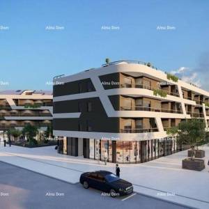 Poreč, stambeno poslovni objekt u gradnji sa apartmanima i podzemnim garažama