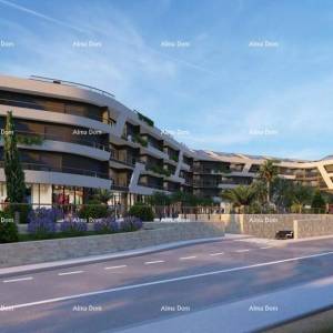 Poreč, stambeno poslovni objekt u gradnji sa apartmanima i podzemnim garažama