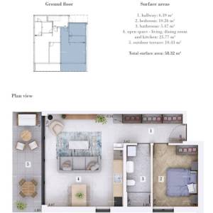 Prodaja - Stan u izgradnji s vrtom i parkirnim mjestom, blizina Rovinjskog sela!