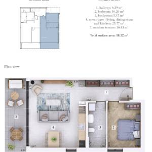 Prodaja - stan u novogradnji s vrtom i  parkirnim mjestom, Rovinjsko selo!