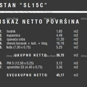 Prodaja stanova u novom stambenom kompleksu, Štinjan! 15C