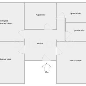 Prodaja,Trešnjevka, četverosoban obiteljski stan sa dva balkona