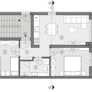 PULA, Valdebek - Prodaja stana u prizemlju s vrtom / D1