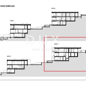 RIJEKA, KOSTRENA - ekskluzivan dvoetažni stan 210,50 m2 novogradnja s prekrasnim pogledom na more i bazenom + okućnica 350,93 m...