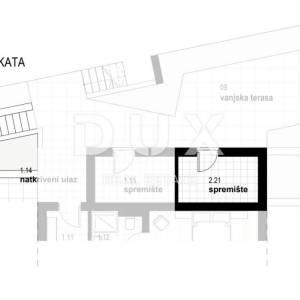 RIJEKA, KOSTRENA - ekskluzivan dvoetažni stan 210,50 m2 novogradnja s prekrasnim pogledom na more i bazenom + okućnica 350,93 m...