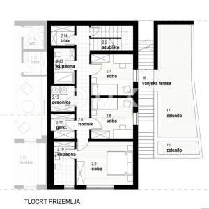 RIJEKA, KOSTRENA - ekskluzivan dvoetažni stan 164,90 m2 novogradnja s prekrasnim pogledom na more i bazenom + okućnica 182.60m2...