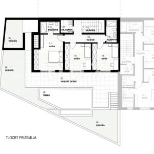 RIJEKA, KOSTRENA - ekskluzivan dvoetažni stan 147m2 novogradnja s prekrasnim pogledom na more i bazenom + okućnica 151.75m2 - S...