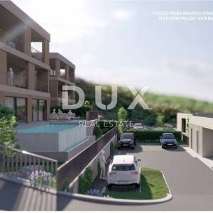 RIJEKA, KOSTRENA - ekskluzivan dvoetažni stan 147m2 novogradnja s prekrasnim pogledom na more i bazenom + okućnica 151.75m2 - S...