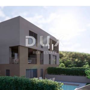 RIJEKA, KOSTRENA - ekskluzivan dvoetažni stan 163,89 m2 novogradnja s prekrasnim pogledom na more i bazenom + okućnica 176.65m2...