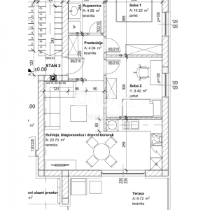 RIJEKA, VIŠKOVO - stan 2. ( 57 m2 ) U NOVOGRADNJI 2S+DB, URBANA GRADNJA VIŠKOVO! PRILIKA!