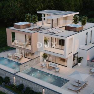 ŠIBENIK, VODICE – LUX DUPLEX s bazenom, krovnom terasom i top pogledom