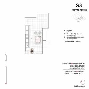 ŠIBENIK, VODICE – LUX TRIPLEX - krovna terasa, bazen i pogled na more