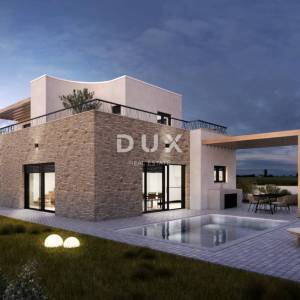 ŠIBENIK, VODICE – Samostojeća moderna vila s bazenom u izgradnji