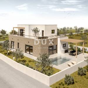 ŠIBENIK, VODICE – Samostojeća moderna vila s bazenom u izgradnji