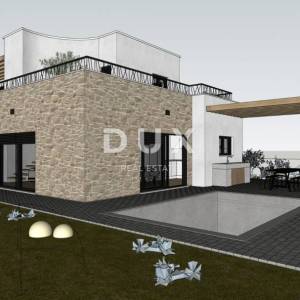 ŠIBENIK, VODICE – Samostojeća moderna vila s bazenom u izgradnji