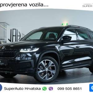 Škoda Kodiaq 2.0 TDI DSG Sportline 150 KS, 7-SJED+ACC+LED+4xGR SJED+VIRT