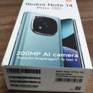 Xiaomi Redmi Note 14 Pro Plus 5G, 12+6gb RAM, 512gb ROM, 200mpx