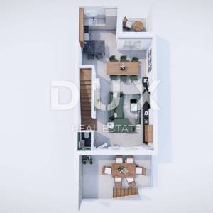 ZADAR, ZATON - Moderna kuća u nizu 1. red do mora A