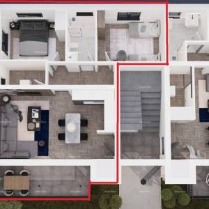 ŽMINJ – dvosobni stan u prizemlju, idealan za obitelj (Stan D)