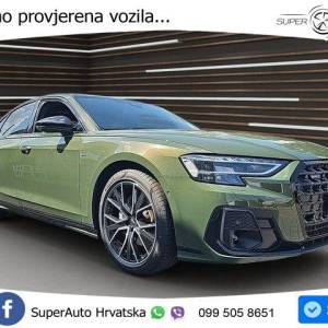Audi A8 50 TDI quattro Aut. S line 286 KS, ZRAČ+360°ACC+GR SJED+KEY+VIRT+LANE