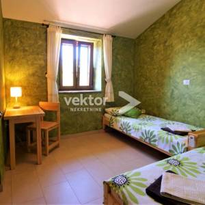 Barban-okolica, šarmantna kamena vila s grijanim bazenom